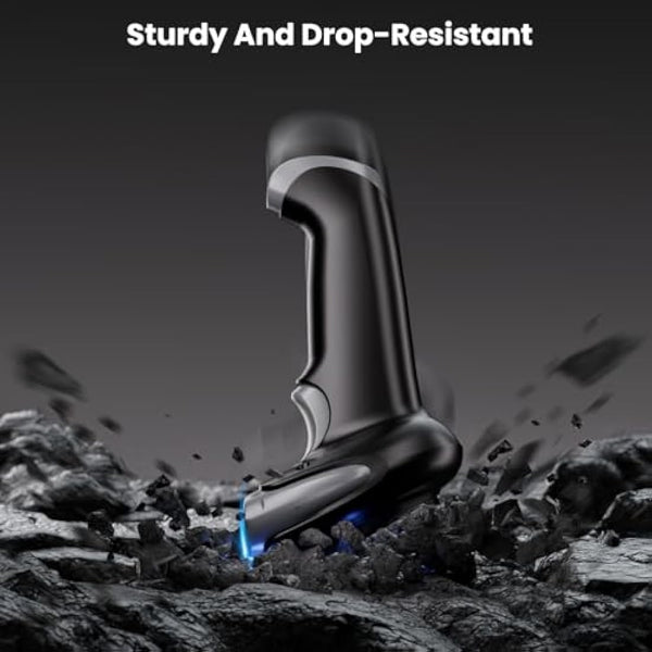 Eyoyo 2D Bluetooth Wireless Barcode Scanner, 2500mAh Cordless Handheld USB-Enabled QR & Barcode Reader for Libraries, Warehouses, Compatible with iPad, Android, iPhone, & Laptops Visit the Eyoyo Store