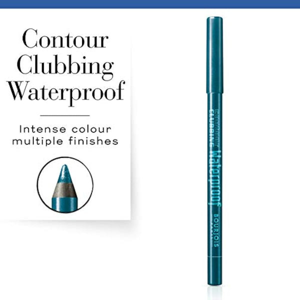 Bourjois Contour Clubbing Waterproof Eye Pencil Eyeliner and Eyeshadow 46 Bleu Néon, 1.2g