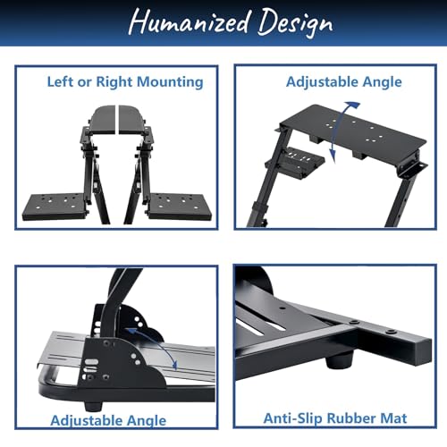 CO-Z Racing Wheel Stand Compatible with Logitech G27, G29, G920, Thrustmaster T300RS, T80, Adjustable Height for PS4, Xbox One, Series X|S, PC Gaming
