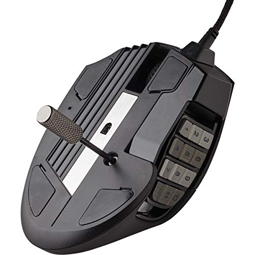 CORSAIR SCIMITAR ELITE WIRELESS MMO Gaming Mouse – 26,000 DPI – 16 Programmable Buttons – Up to 150hrs Battery – iCUE Compatible – PC, PS5, PS4, Xbox – Black