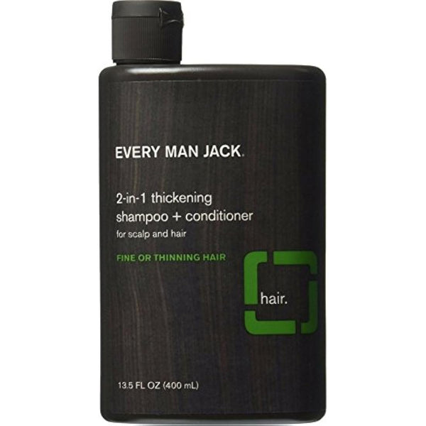 Every Man Jack Shampoo 2-In-1 Thickening 13.5oz (2 Pack)