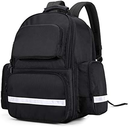 Trunab First Responder Bag Trauma Backpack Empty, Medical Emergency Kits Storage Jump Bag Pack for EMT, EMS, Police, Firefighters, Safety Officers - Patented Design