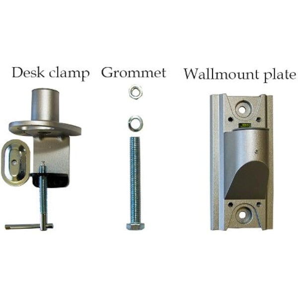 Allcam GSD110 Gas Spring Desk Mount LCD Monitor Stand w/vesa bracket & monitor arm: free up/down & left/right motion