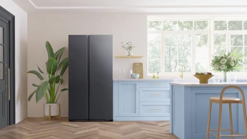 Samsung American Style Fridge Freezer with SpaceMax Technology, Power Cool and Power Freeze Technology, Black, RS62DG5003B1E