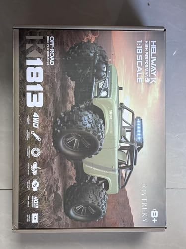 JOYTREKY Remote Control Cars 1:18 Scale High Speed RC Car 40KM/H 4WD Off-Road RC Cars For Adults 2.4GHz Gift for Boys Adults 2 Batteries Included