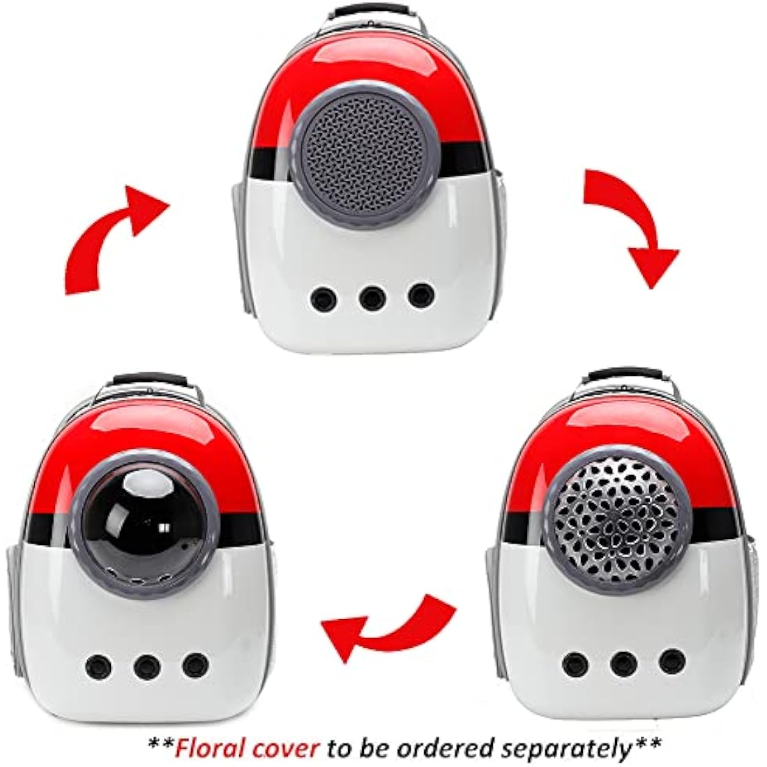 Interfashioner® Cat Carrier Backpack, Back Expandable Space Capsule Pet Carrier Backpack Bubble for Kitten Small Dog up to 5.5 kgs, Backpack for Cat