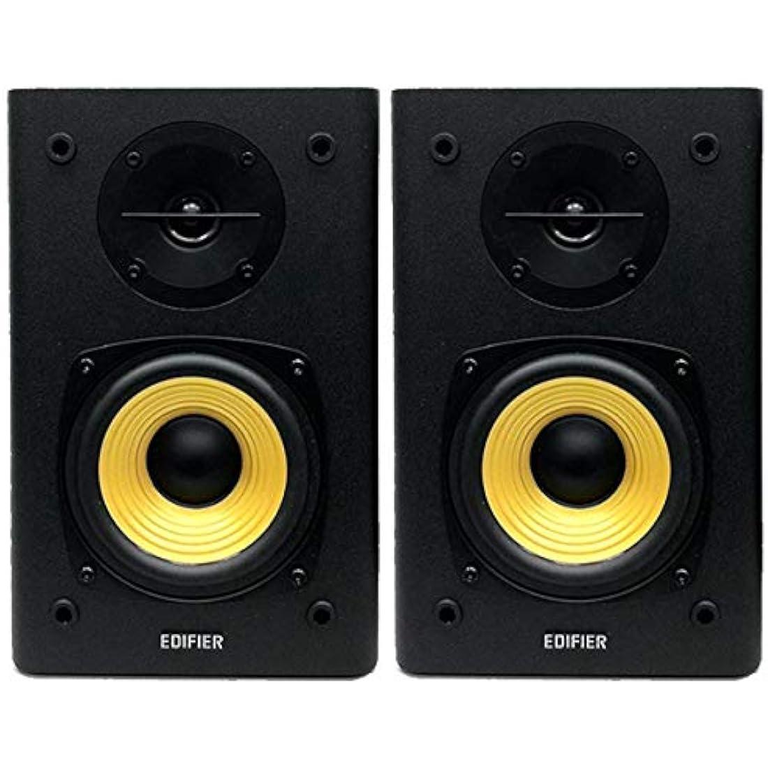 Edifier R1000T4 Active 2.0 Powered Bookshelf Speaker System For TV, PC, Laptop, Computer - 24W Total Power Output - 4" Bass Driver - Black