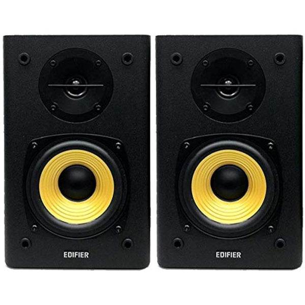 Edifier R1000T4 Active 2.0 Powered Bookshelf Speaker System For TV, PC, Laptop, Computer - 24W Total Power Output - 4" Bass Driver - Black