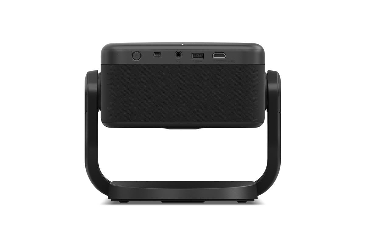 Epson EF-22N Mini Smart 3LCD Projector with Pan & Tilt Stand, Full HD,1000 Lumens,150 Inch Display with HDR, Google TV, Dolby Atmos Sound, Gaming & Home Cinema Laser Projector - Metallic Midnight Blue