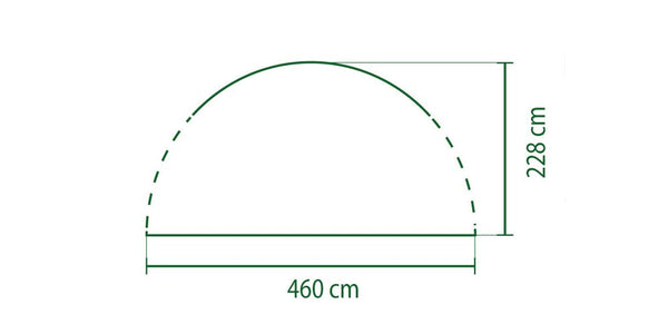 Coleman Gazebo, Event Shelter for Garden and Camping, Sturdy Steel Poles Construction, Large Event Tent, Portable Sun Shelter with Sun Protection SPF 50+, Grey/Green, L - 3.6 x 3.6 m