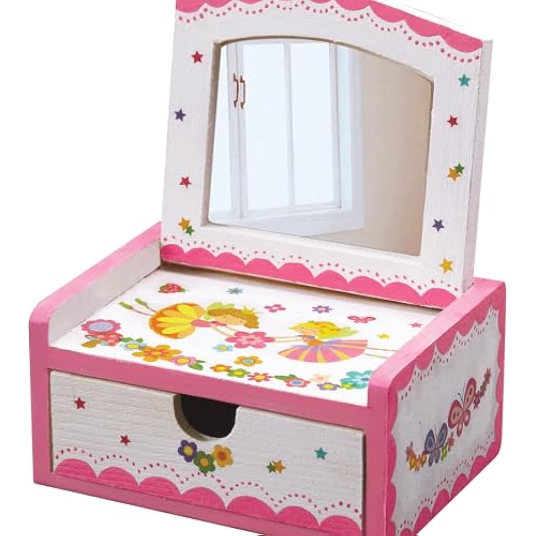 4M Paint Your Own Fairy Mirror Chest, Pink and Purple