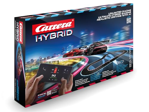 Carrera Hybrid 50050002 "Devil Drivers" Porsche 911 GT3 R 1:50 Scale AI-Supported Race System with Working Lights & USB-C Charging