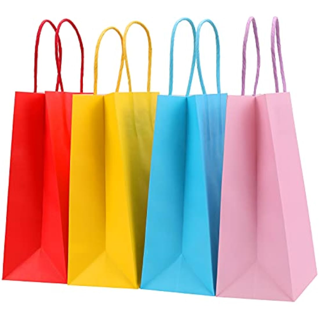 30 Pieces Paper Party Bags Candy Gift Bags Toy Goody Sweet Bags with Handles,Kraft Bags or Kids Party, Celebrations, Baby Shower, Birthday, Halloween, Christmas