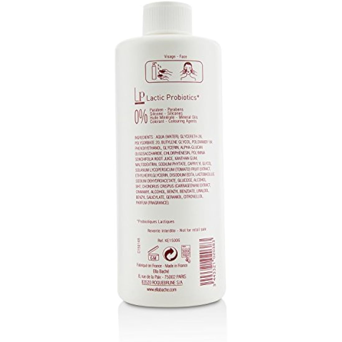 Ella Bache Ella Perfect Eau Tomate Demaquillante - Tomato Cleansing Water 500ml (Salon Size)