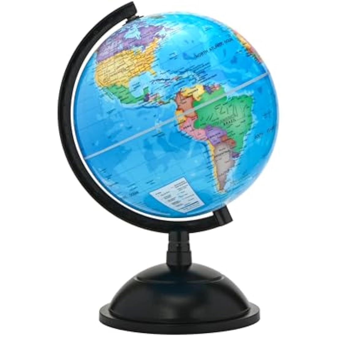 Exerz 20cm World Globe Educational - Swivel Rotating Earth Globe - Political Map English - Diameter 20cm (Engish)