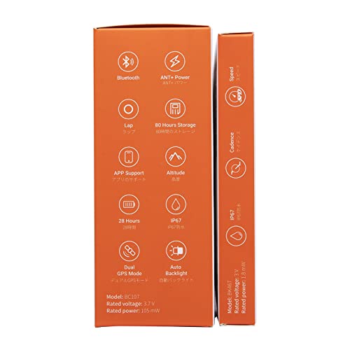 COOSPO ANT+ GPS Wireless Bike Computer with Bluetooth, Multifunction ANT+ GPS Bike Computer with 2.4 Inch LCD Display, Bike Speedometer with Automatic Backlight IP67