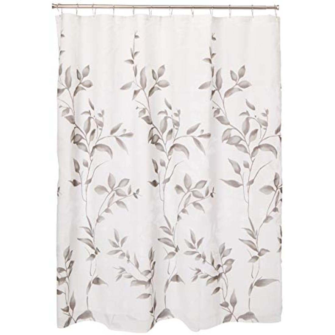 Madison Park Cecily Botanical Modern Shower Curtain, Contemporary Design Water Repellent Shower Curtains for Bathroom, 72 X 72, Grey