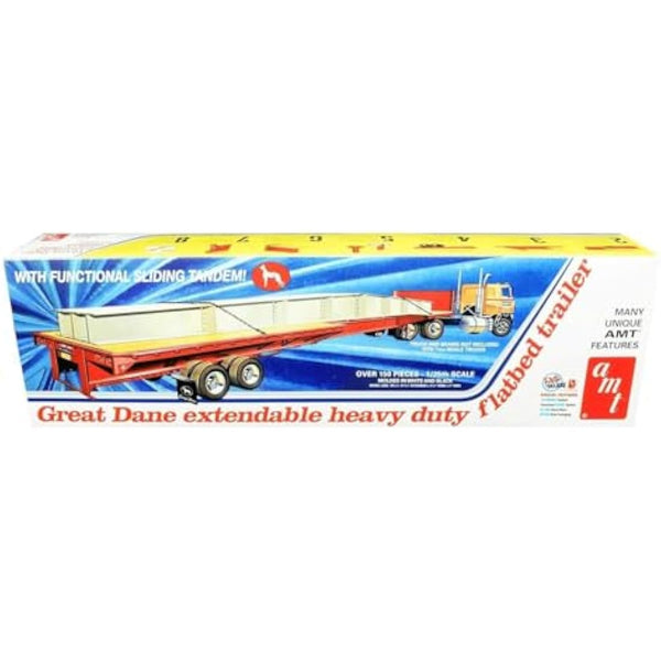 AMT 1: 25 Great Dane Extendable Hd Flat Bed Trailer