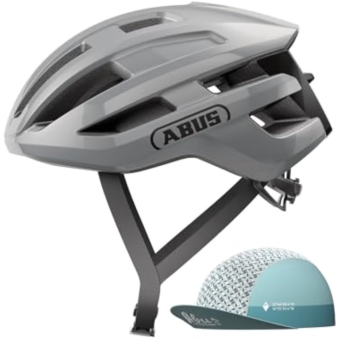 ABUS PowerDome ACE road bike helmet - with Race Cap - lightweight bike helmet with clever ventilation system - Made in Italy - for men and women