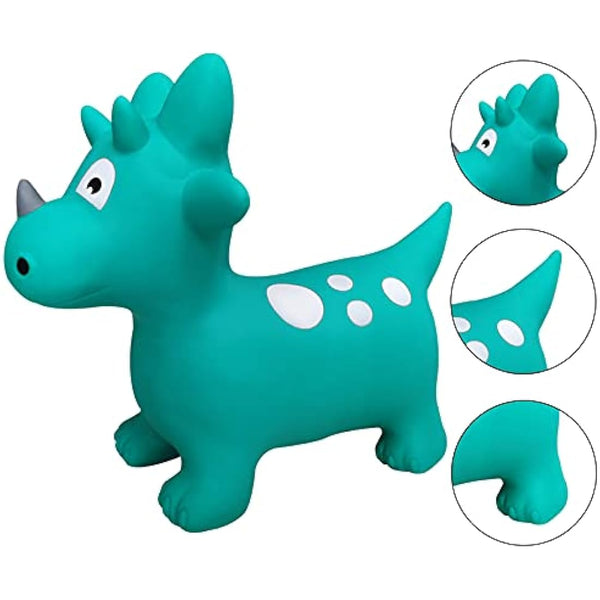 HotMax Bouncy Horse, Inflatable Bouncy Animals Hopper for Toddlers, Ride on Jumping Toys for kids, Girl or Boy Birthday Gift (triceratops)