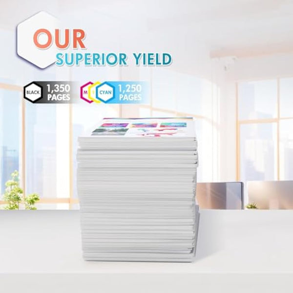 207X 207A M283fdw Toner Cartridge With Chip for HP 207X 207A Color Laserjet Pro MFP M283fdw M255dw M282nw M283fdn M255nw W2210X W2211X W2212X W2213X M283 M255 M282 - Black Cyan Yellow Magenta 4-Pack