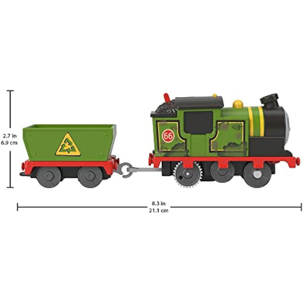 Fisher-Price Thomas and Friends Whiff Toy Train, Battery-Powered Motorized Train Engine and Cargo Car for Preschool Pretend Play, HMC23, ‎multicolour