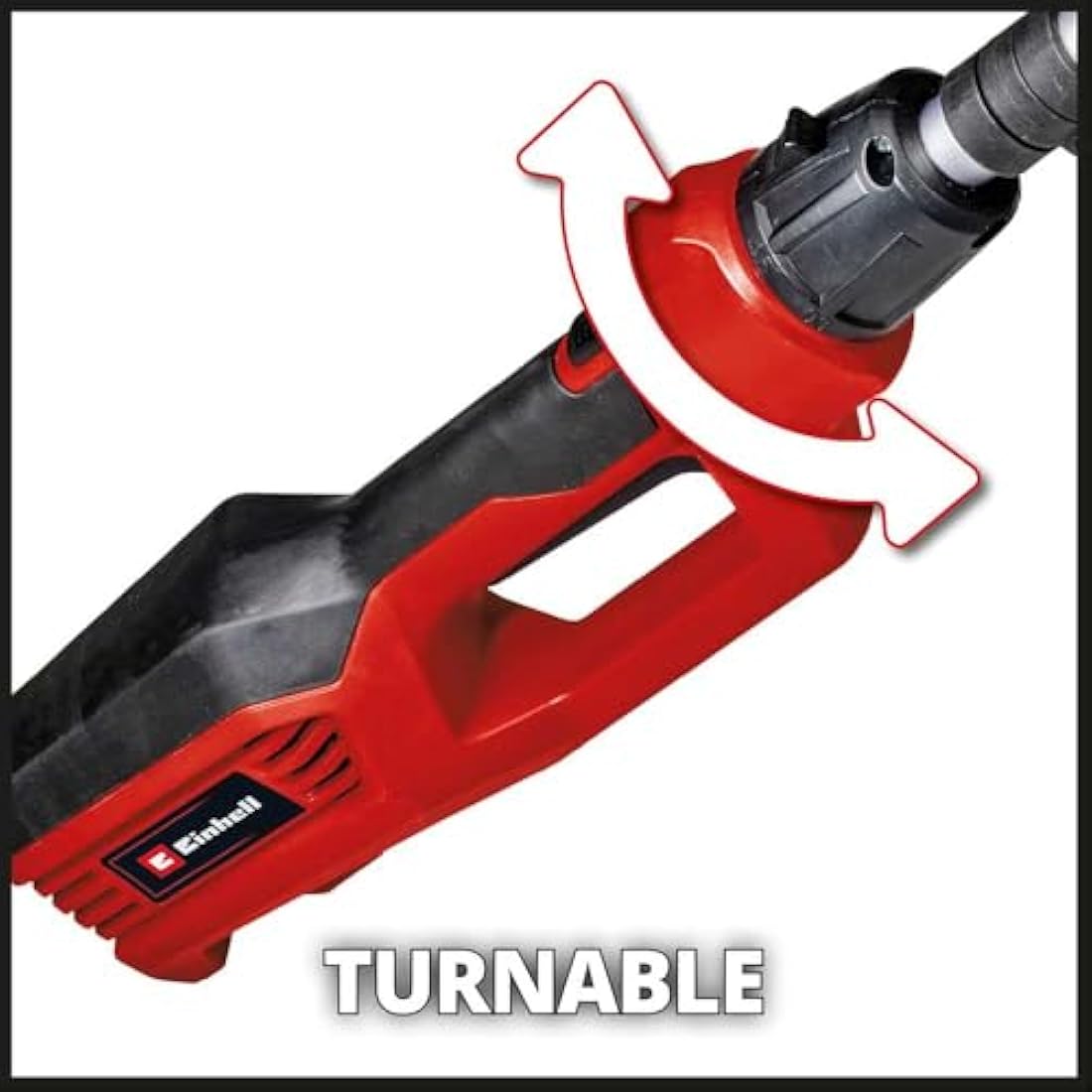 Einhell Electric Long Reach Hedge Trimmer - 900W, Lightweight (4.5Kg), 2M Pole (2.6M Reach), Safe and Easy to Use Tiltable Cutting Head - GC-HH 9046 Pole Hedge Cutter