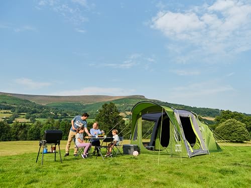 Coleman Oak Canyon 4 BlackOut Tent | 4 Man Family Tunnel Tent with 2 Special Darkened Bedrooms and Living area | 4 Person Camping Tent | 4500mm Waterproof | Sewn-in Groundsheet