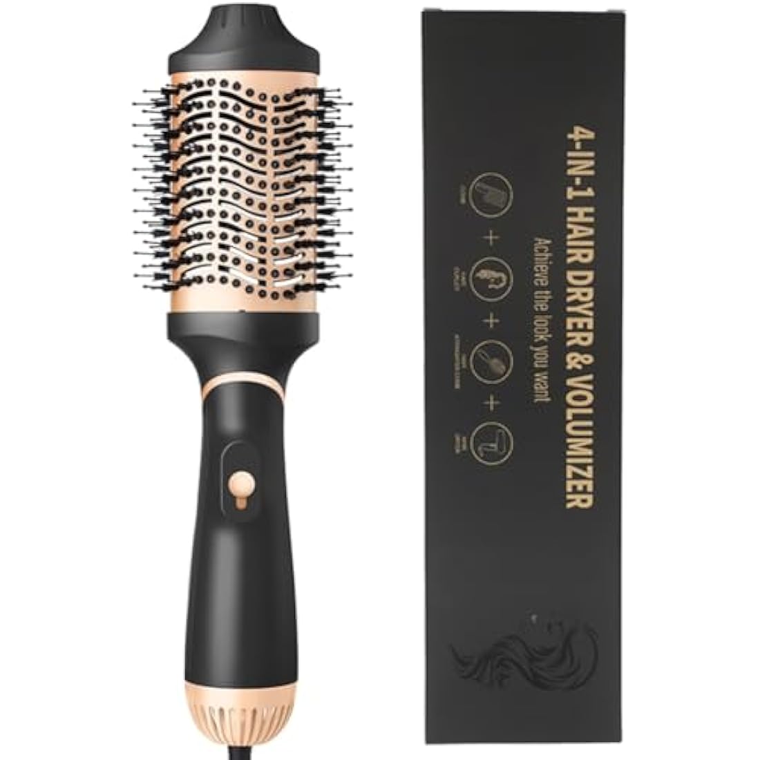 Hair Dryer Brush Blow Dryer in One Step, Upgraded 4 in 1 Hair Dryer and Styler Volumizer with Negative Ion Anti-frizz Ceramic Titanium Barrel Hot Air Styler Hair Straightener
