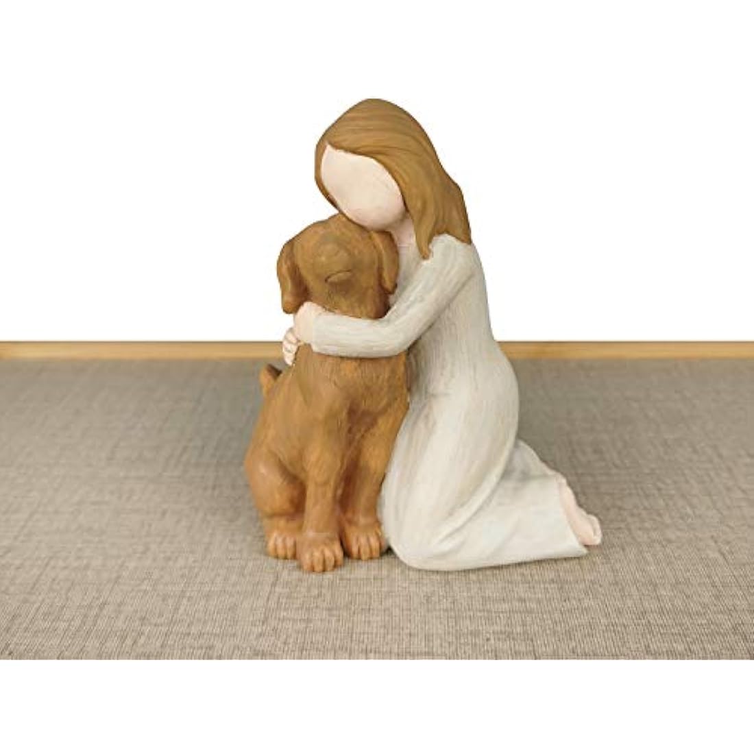 Angel Dog Figurines, Friendship Memorials - Sculpted Hand-Painted Figures for Dog Lovers - Multicolor