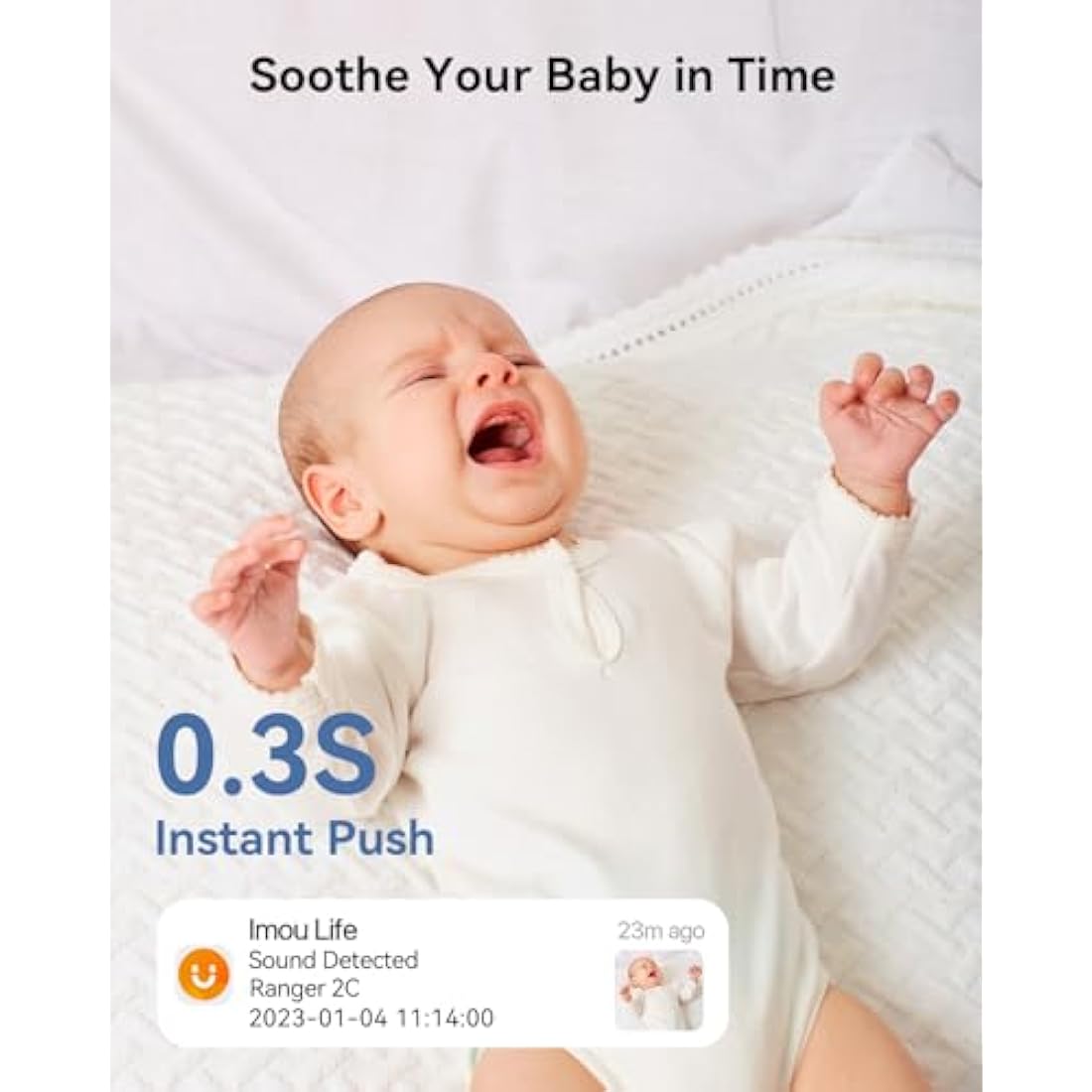 Imou 2.5K Security Camera Indoor, WiFi Camera 4MP, Pet Dog Camera Baby Monitor with Motion Sound Detection, 360° Rotation, 10M Night Vision, 2-Way Audio, Privacy Mode, Works with Alexa, 2.4GHz Only