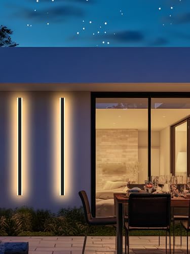 LED Villa Porch Wall Light-150CM, Warm Light Bar, IP65 Waterproof Outdoor Aluminum Wall Lamp