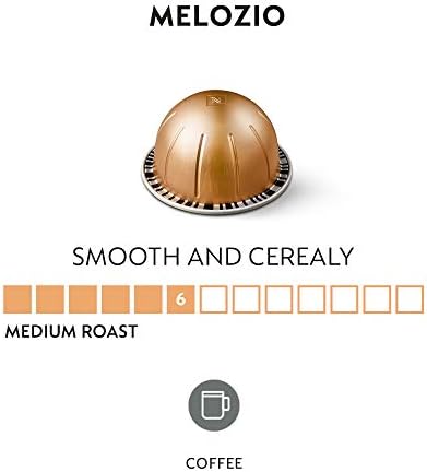 Nespresso Capsules VertuoLine, Melozio, Medium Roast Coffee, 30 Count Coffee Pods, Brews 7.8oz