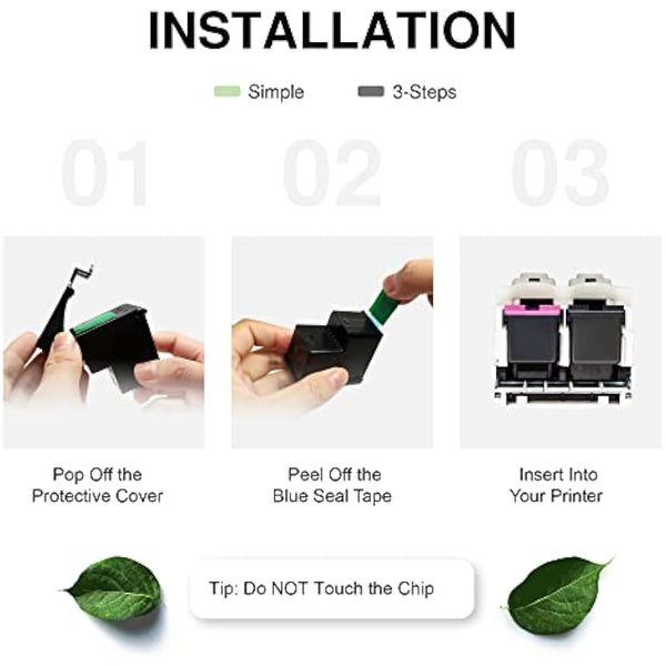 303 Ink Cartridges Combo Pack, 303XL Cartridges Black and Colour Compatible for HP 303 Ink Cartridges, for HP Envy Photo 7134 7830 6232 6230 7130 6220 6234 7155 7800 7834 7855 7864 TANGO X (2-Pack)