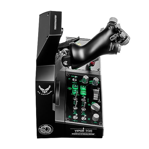 Thrustmaster Viper TQS Mission Pack for PC, Metal Throttle Quadrant System, Throttle and Control Panel Included, Hall Effect Precision, 64 Action Buttons, 6 Axes, Licensed by the U.S. Air Force