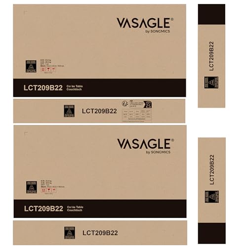 VASAGLE Lift Top Coffee Table, Living Room Table, with Storage Drawers, Hidden Compartments, and Open Shelf, Rustic Brown and Ink Black LCT209K01