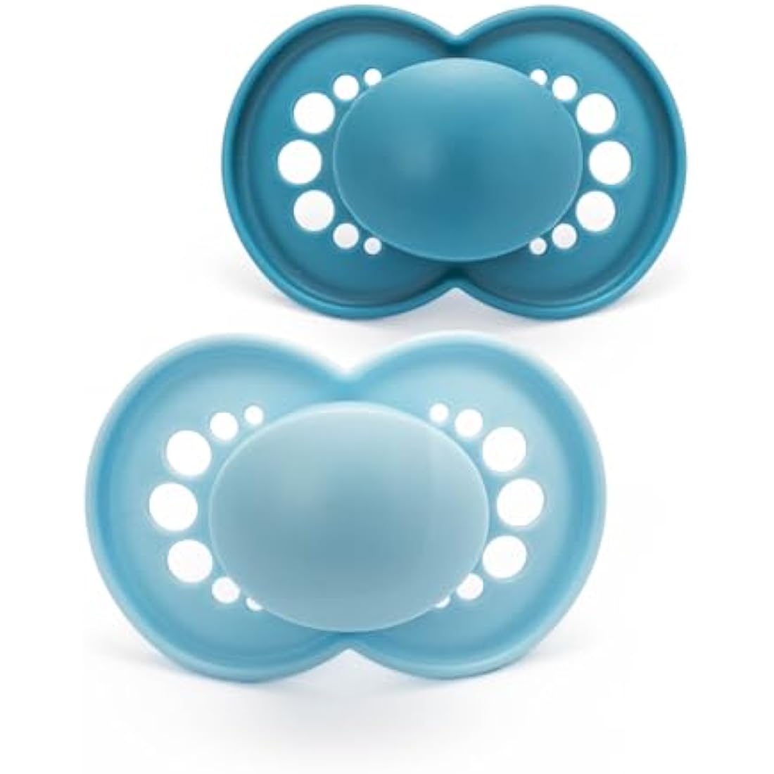 MAM Original Soothers | 6 Plus Months | 2 Pack | Comes in Dummy Steriliser Case | Orthodontic Design | Sustainable Materials | Baby Accessories | Blue (Various Designs)