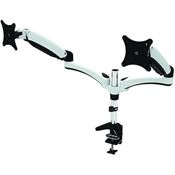 Amer Dual Articulating Arms Mount for Monitor - Black, Chrome, White