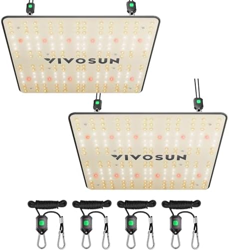 VIVOSUN VS1000 LED Grow Light with Samsung LM301 Diodes & Driver, Sun-Like Full Spectrum for Seedling, Vegetation and Flowering, Plant Grow Light for 60 x 60 cm / 90 x 90 cm Grow Tent
