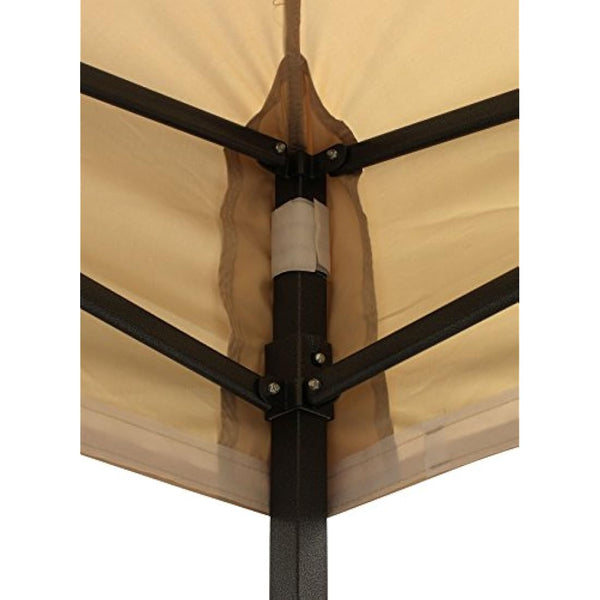 All Seasons Gazebos 2.5x2.5m Heavy Duty Fully Waterproof Pop up Gazebos and 4 Premium Side Walls - Beige