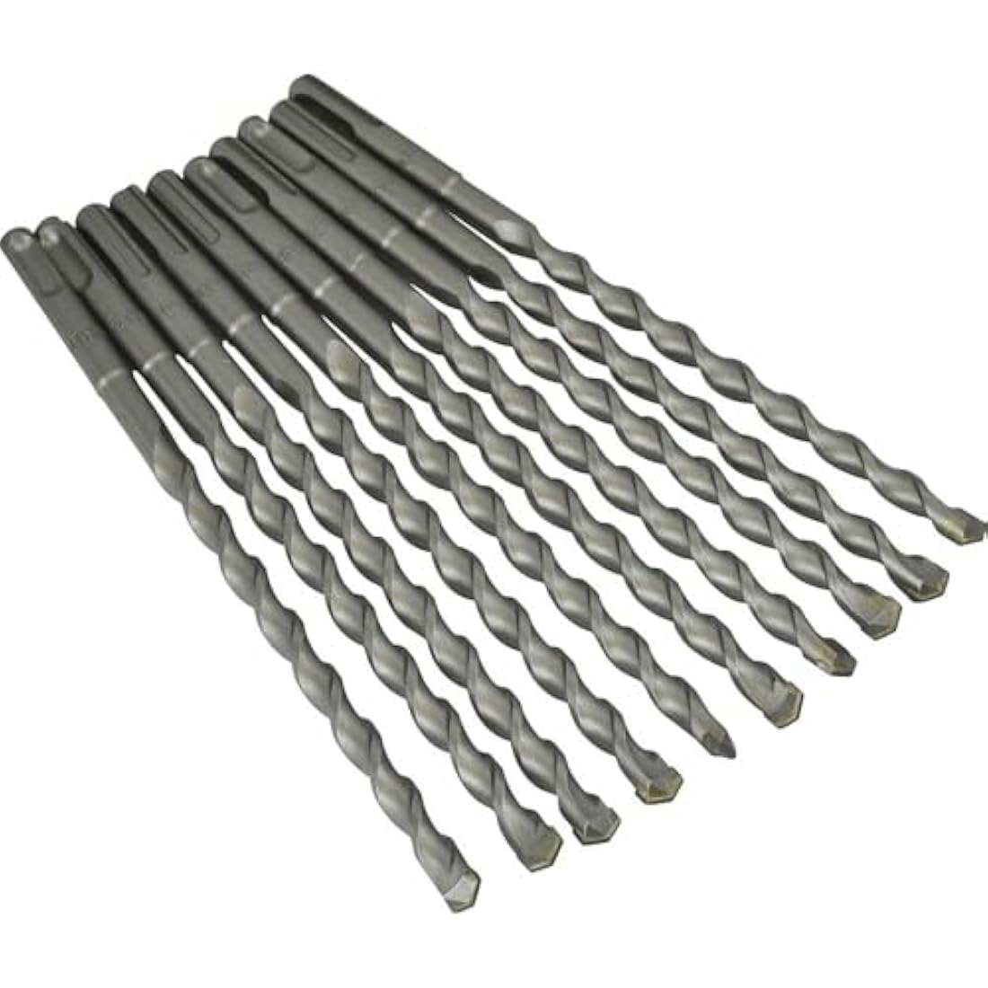 Faithfull FAISDS10210B SDS Masonry Drill Bit 10 mm x 150 mm WL x 210 mm - Bulk pack of 10 Silver