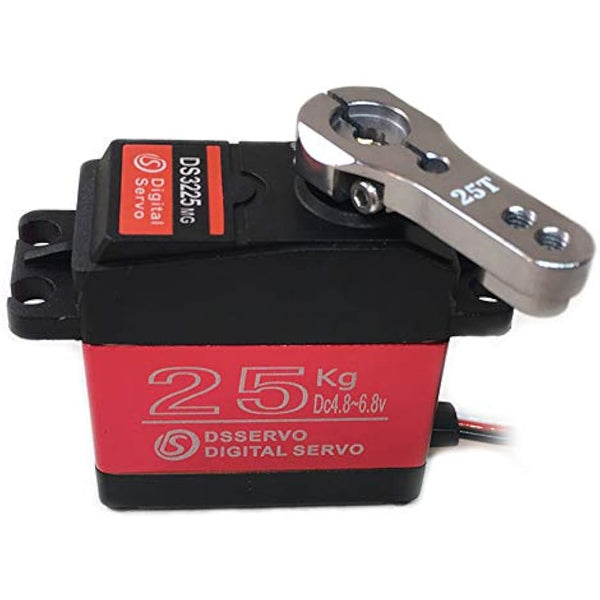 ANNIMOS Pack of 2 Digital Servo 25KG Full Metal Gear High Torque Waterproof for RC Car Crawler Robot