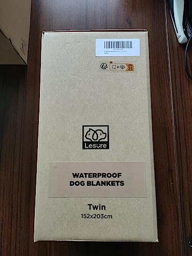 Lesure Waterproof Fleece Blanket Washable - 152x203cm Ultra Soft Grey Dog Blanket Over Sofa Bed Garden, Twin/Double Throw with Soft Plush, Fit All Season