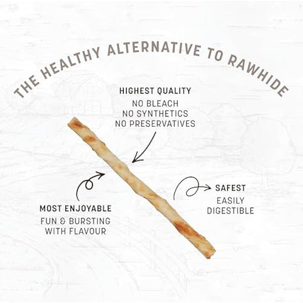 Earth Animal No Hide Dog Chews Natural Long Lasting Dental Sticks for Small Dogs Training Treat Gift - Beef, Stix, 10 Pack (45g)