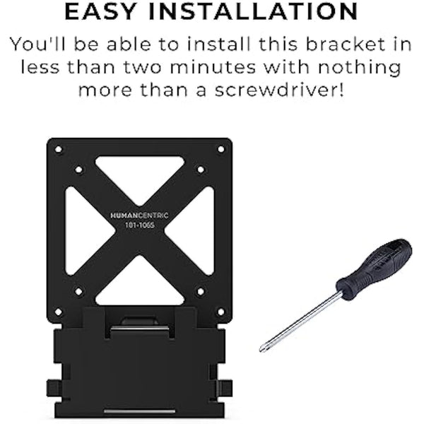 HumanCentric VESA Mount Adapter Compatible With Samsung Curved T55 Series 27” and 32” Monitors, Bracket Mounts Monitor to Stand, Arm, Desk with 75x75 or 100x100mm Pattern, Hardware Included