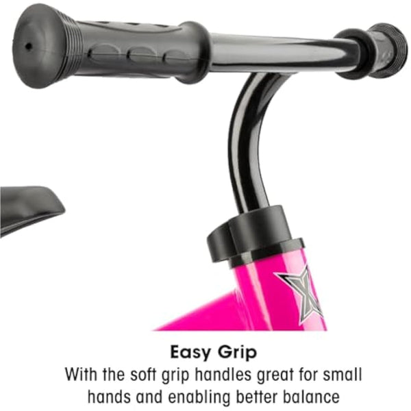 Xootz Balance Bike for Toddlers And Kids, Training Bicycle with Adjustable Seat And No Pedals, Pink