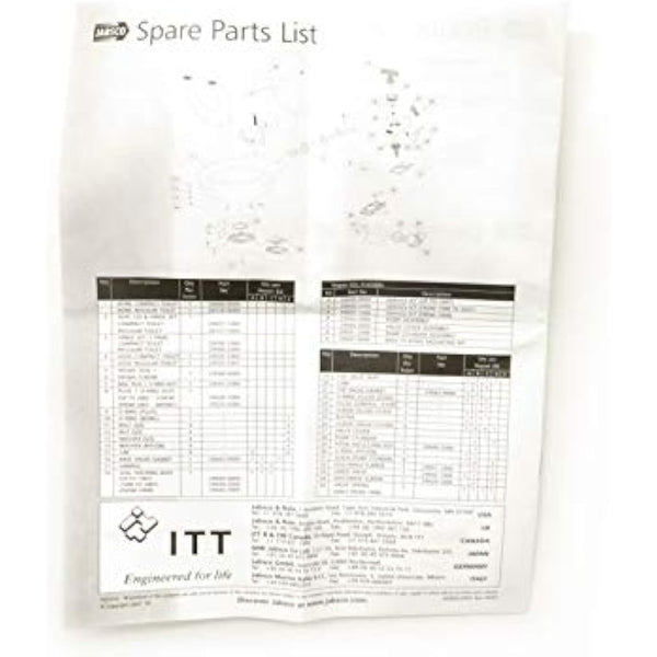 Jabsco 29045 Twist N Lock Marine Manual Toilet Service Kits