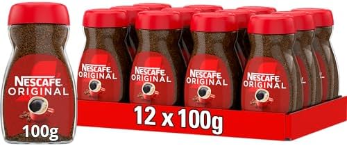NESCAFÉ Original Instant Coffee 100g, Rich Aroma, Full and Bold Flavour (Pack of 12)