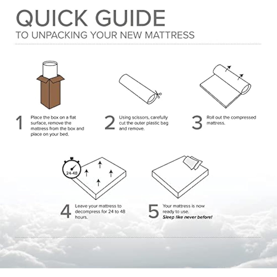 eXtreme comfort ltd Cooltouch Colours Orange Wave Hybrid Memory Foam & Pinna-Coil Innerspring Mattress With Orange Border 18cms Deep, 2ft6 Small Single 75cmx190cm