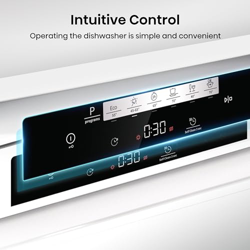 Hisense HS622E90WUK Freestanding Standard Dishwasher 85cm High - E Rated, White, 24 x 23 x 33 inches (L x W x H) [Energy Class E]